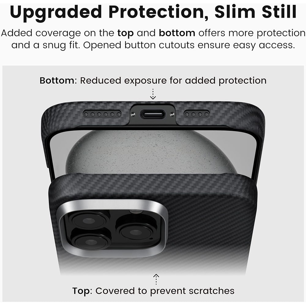 Techsuit Aramid Fiber - θήκη για Apple iPhone 16 Pro - Μαύρο - Image 2