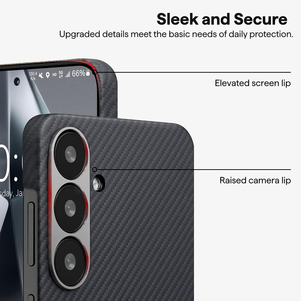 Techsuit Aramid Fiber - θήκη για Apple iPhone 16 - Μαύρο - Image 3