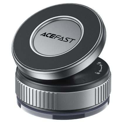 Acefast- Car Holder (e27) - Magnetic Grip, N52, For Dashboard, Multi-Angle Adjustment - Gray