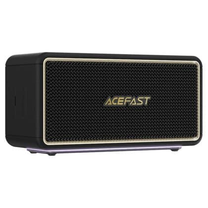 Acefast - Wireless Speaker (k3 Ultra) - Bt 5.4, Tf, Aux, Rgb Lights, Dsp Processor, 360° Sound, Ipx6, 120w, 4500mah - Black