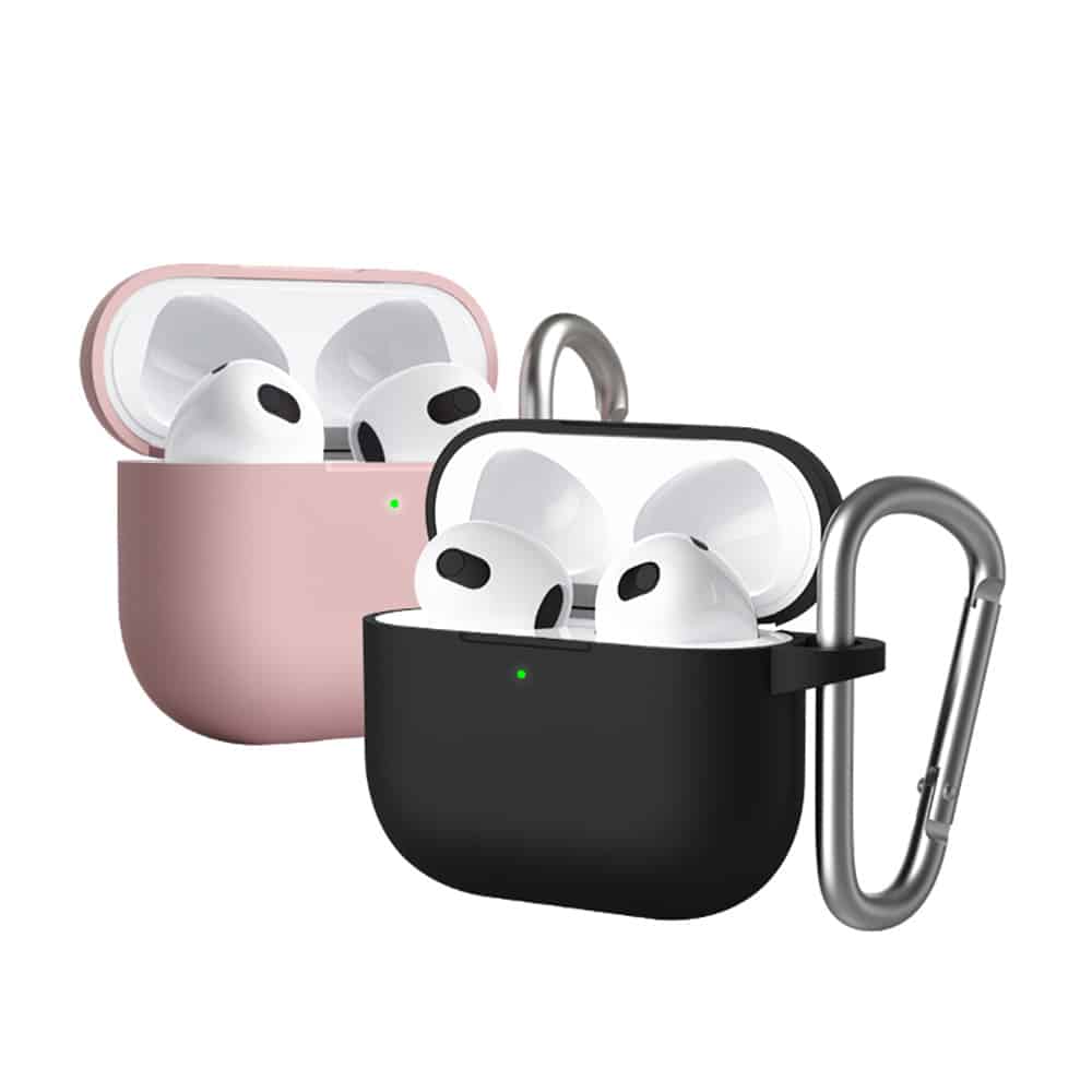 Blueo - Θήκη προστασίας από υγρή σιλικόνη - για AirPods 3 - Μπλε σκούρο - Image 2