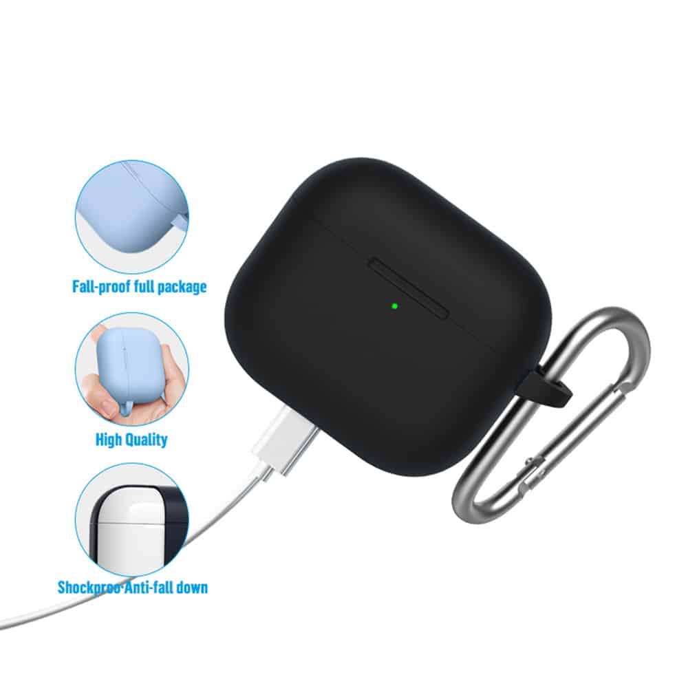 Blueo - Θήκη προστασίας από υγρή σιλικόνη - για AirPods 3 - Ροζ της Άμμου - Image 6