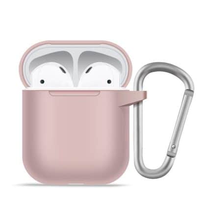 Blueo - Θήκη προστασίας από υγρή σιλικόνη - για AirPods 1 - Ροζ της Άμμου