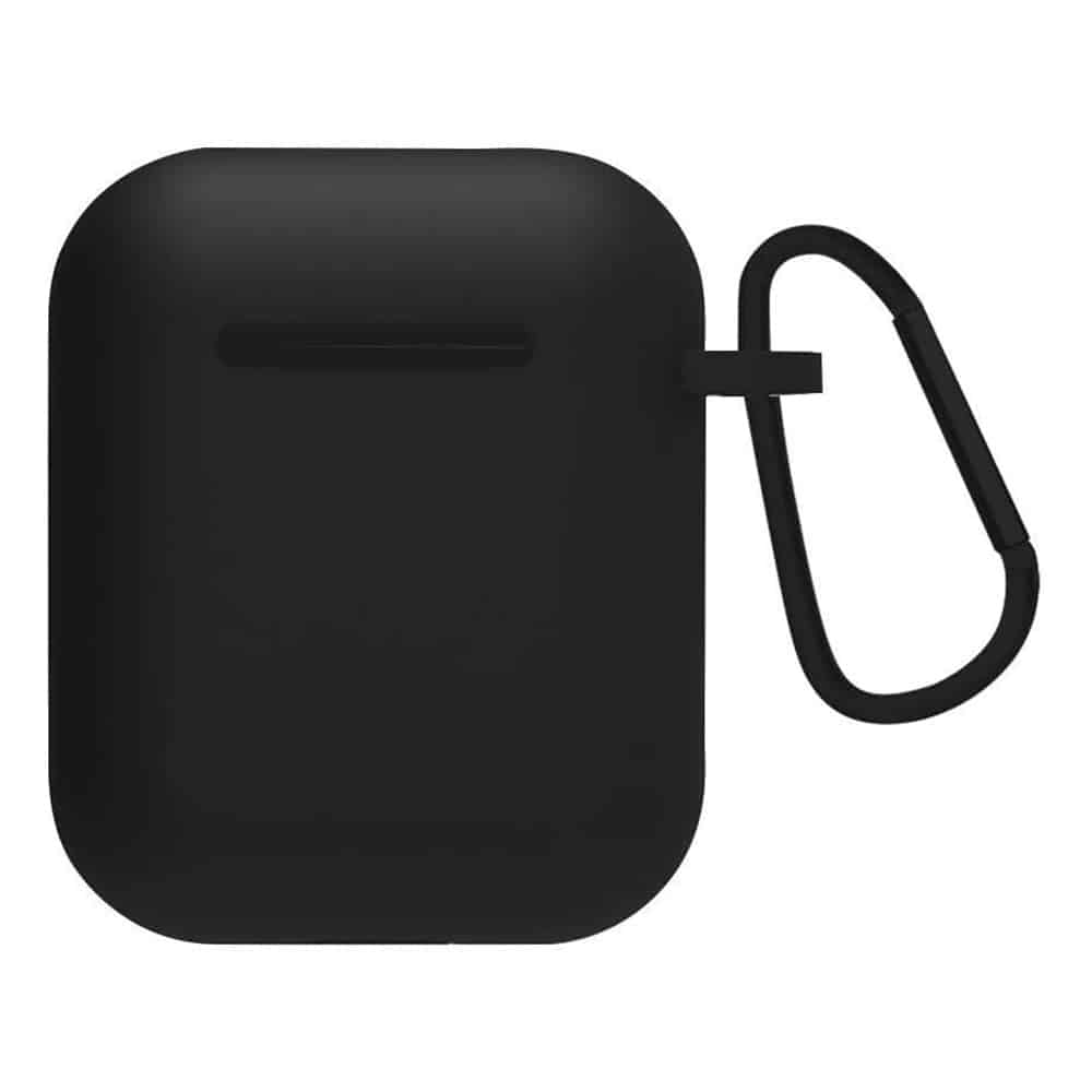 Blueo - Θήκη προστασίας από υγρή σιλικόνη - για AirPods 1 - Μαύρη - Image 2