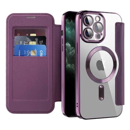 Techsuit SmartMag Book - θήκη για Apple iPhone 11 Pro Max - Μωβ