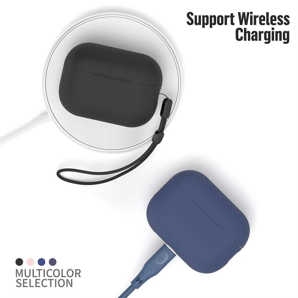Blueo - Θήκη προστασίας από υγρή σιλικόνη - για AirPods Pro 2 - Μωβ - Image 6