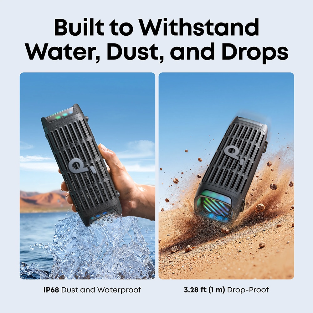 Ηχείο Bluetooth Anker SoundCore Boom 3i, 50W, RGB, Αδιάβροχο, Μαύρο D5100010 - Image 7