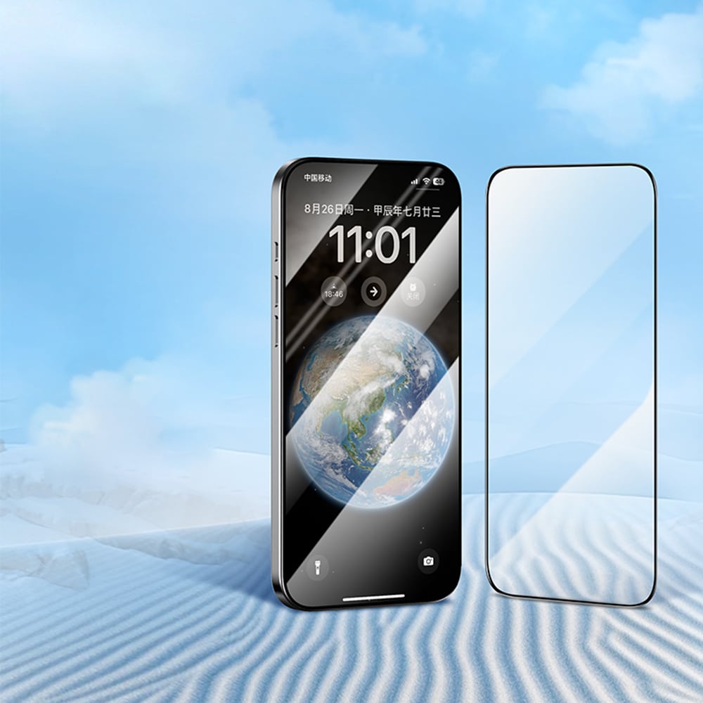 Blueo - Γυαλί 2.5D Silk HD (συσκευασία των 5) - iPhone X, iPhone 10 - Μαύρο - Image 7