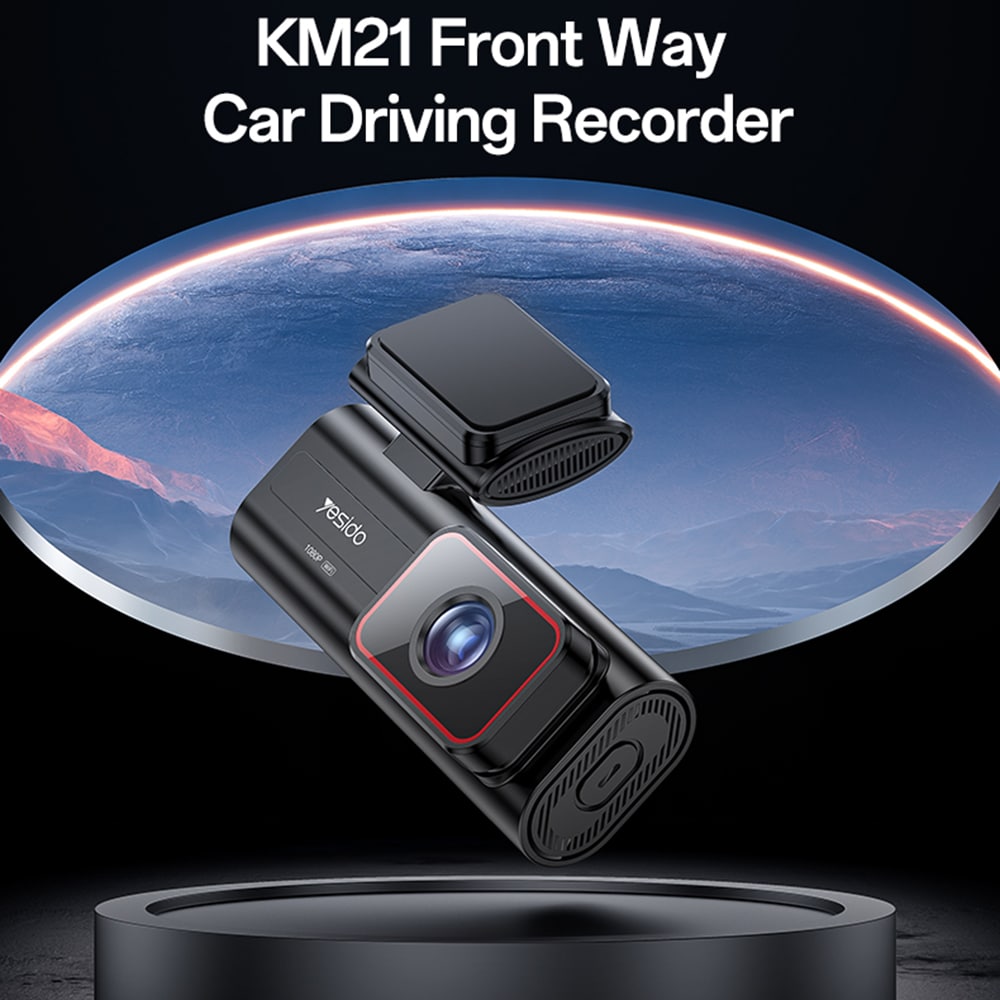 Yesido - Dash Camera (km21) - Full Hd 1080p, 145° Angle Range, 1.47" Ips Built-In Screen - Black - Image 4
