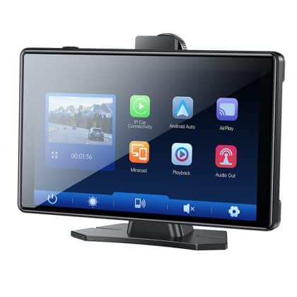 Yesido - Wireless Car Stereo (km18) - Dual Hd Camera, Bluetooth 5.2, Plug&play, Carplay, Android Auto, Airplay - Black