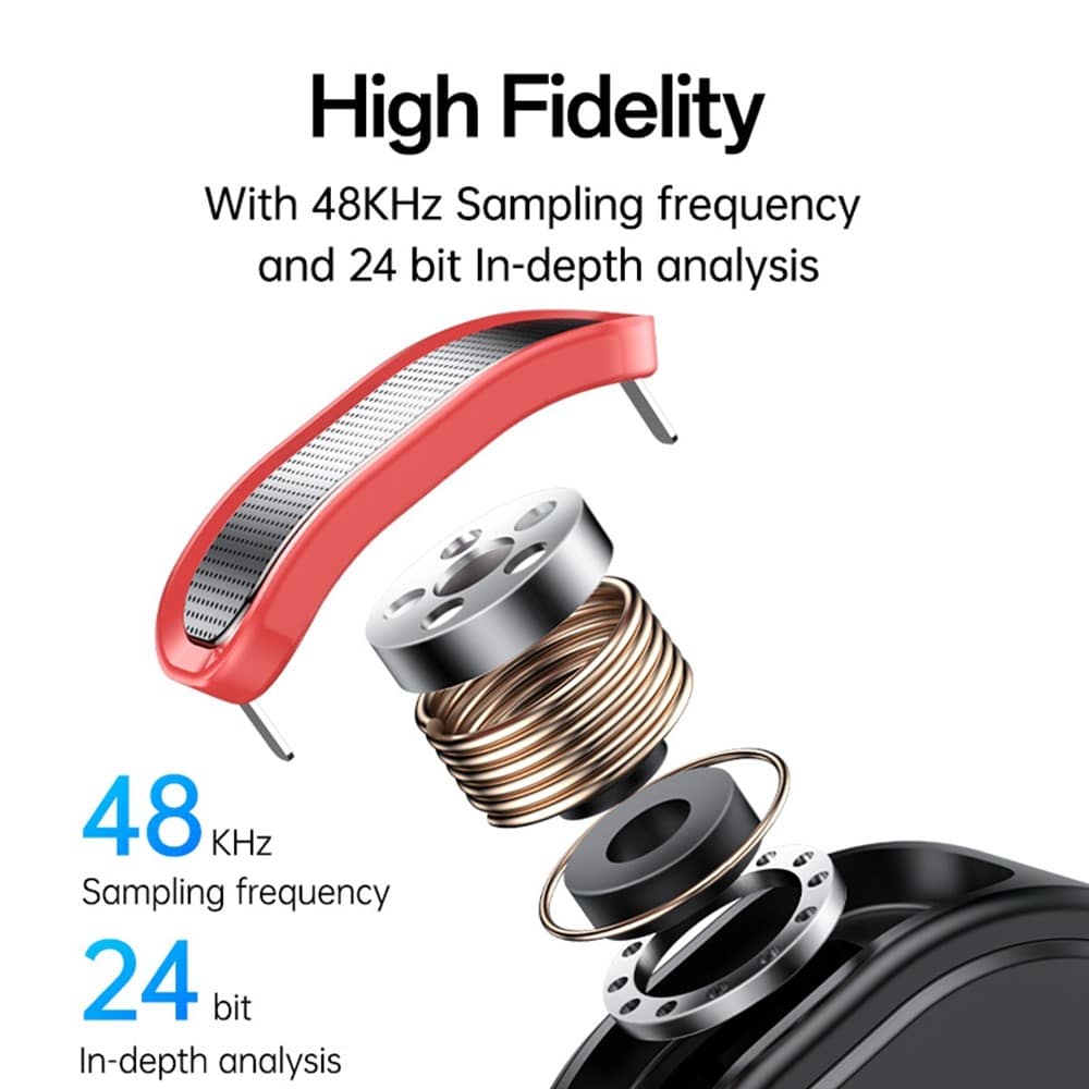 Yesido - Lavalier Microphone 2in1 (kr19) - Magnetic Button, Cd-Quality Audio, 360° Omnidirectional, 600mah, 2.4ghz - Black - Image 5