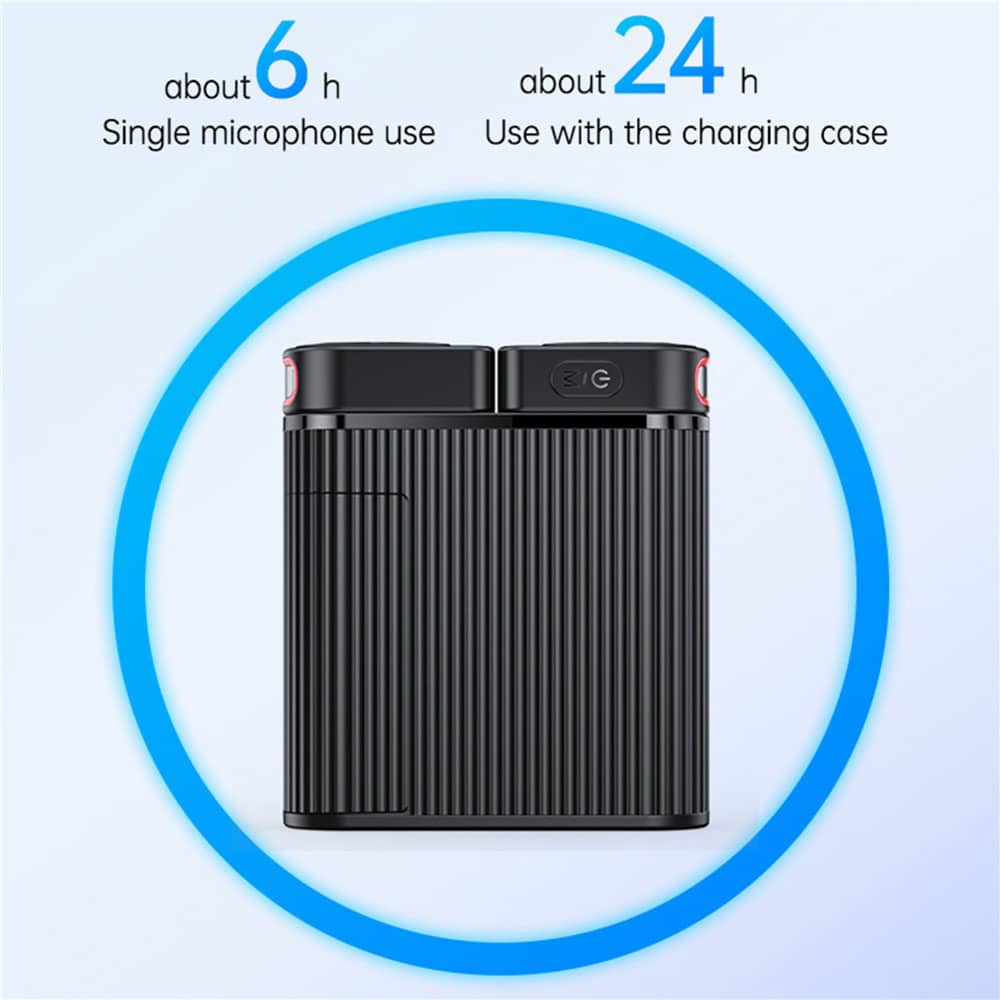 Yesido - Lavalier Microphone 2in1 (kr19) - Magnetic Button, Cd-Quality Audio, 360° Omnidirectional, 600mah, 2.4ghz - Black - Image 6
