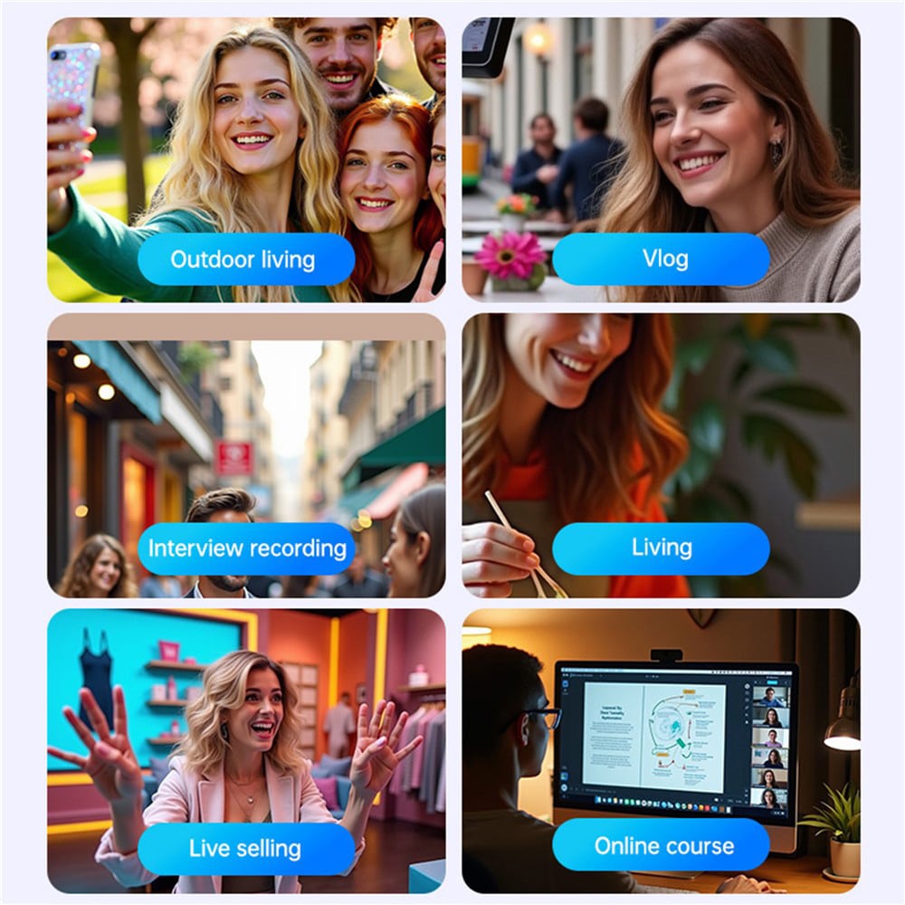 Yesido - Lavalier Microphone 2in1 (kr19) - Magnetic Button, Cd-Quality Audio, 360° Omnidirectional, 600mah, 2.4ghz - Black - Image 9