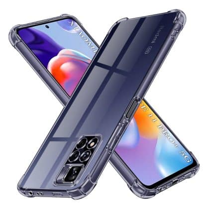 Techsuit Shockproof Clear Silicone - θήκη για Xiaomi Redmi Note 11 Pro+ 5G - Μαύρο