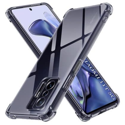 Techsuit Shockproof Clear Silicone - θήκη για Xiaomi 11T - Μαύρο