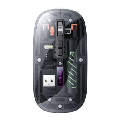 Yesido - Ασύρ Mata Mouse (kb29) - Σύνδεση Type-C, Bt + 2.4g, 800/1200/1600dpi, 400mah - Μαύρο