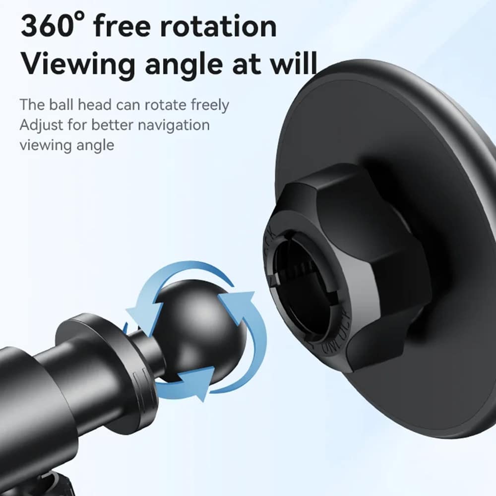 Yesido - Car Holder (c269) - Magnetic, For Dashboard, Bionic Suction Cup, Telescopic Arm, 360, Universal - Black - Image 5