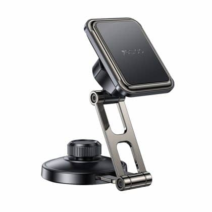 Yesido - Car Holder (c264) - Magnetic, For Dashboard/windshield, 360°, Folding Clamp Arm, Zinc Alloy - Black