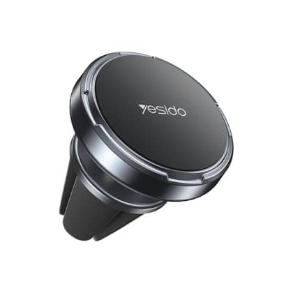 Yesido - Mini Car Holder (c214) - Magnetic, For Air Vent, Free Rotation, Zinc Alloy, Non-Slip, Universal - Black