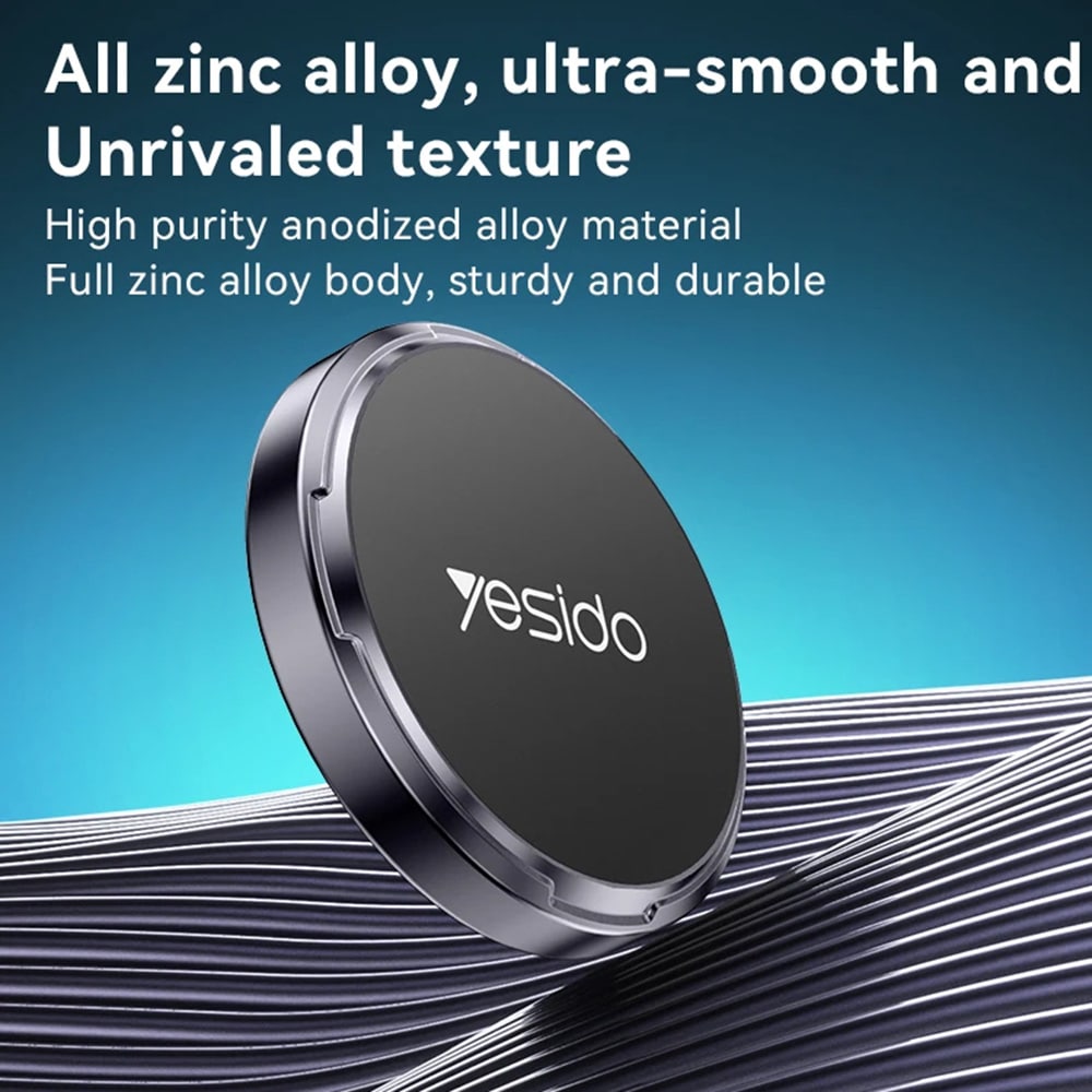 Yesido - Mini Car Holder (c211) - Magnetic, For Dashboard/display, With Strong Adhesive, Universal - Black - Image 8
