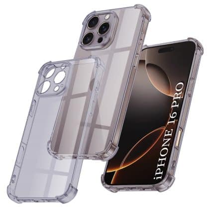 Techsuit Shockproof Clear Silicone - θήκη για Apple iPhone 16 Pro - Διάφανο