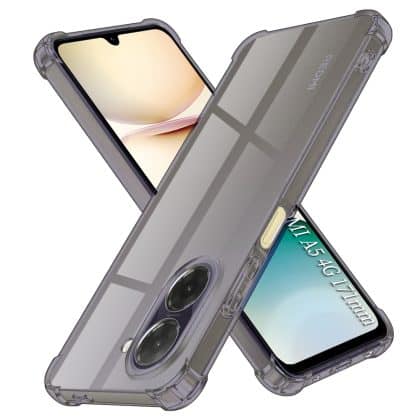 Techsuit Shockproof Clear Silicone - θήκη για Xiaomi Redmi A5 4G - Μαύρο