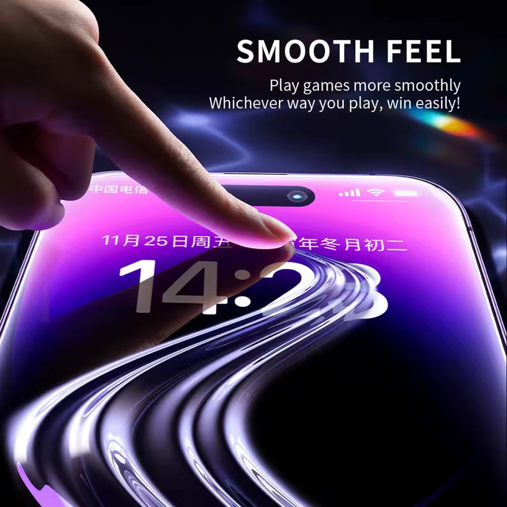 Blueo - Αντιστατικό γυαλί HD - iPhone 15 Pro Max - Μαύρο - Image 6