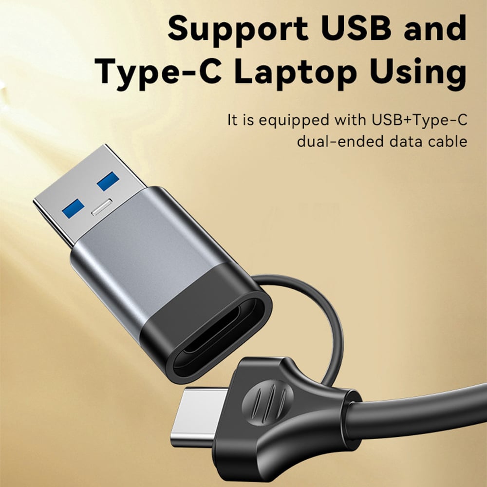 Yesido - Docking Station (hb21) - USB, Type-C To 3x USB, USB-C, Rj45 1000m, Pd100w, Fast Charge, Plug & Play, 5gbps - Gray - Image 9