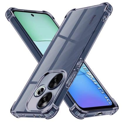 Techsuit Shockproof Clear Silicone - θήκη για Xiaomi Redmi 13 - Μαύρο