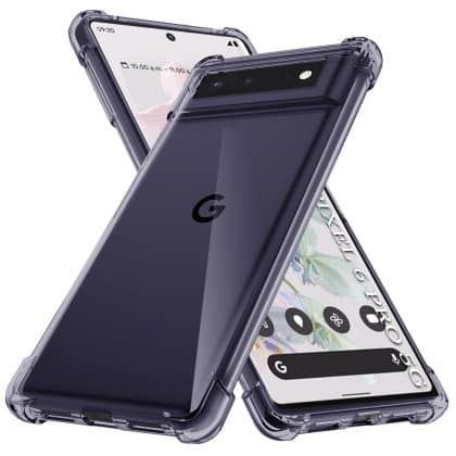 Techsuit Shockproof Clear Silicone - θήκη για Google Pixel 6 Pro - Μαύρο