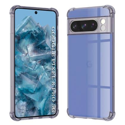 Techsuit Shockproof Clear Silicone - θήκη για Google Pixel 8 Pro - Μαύρο