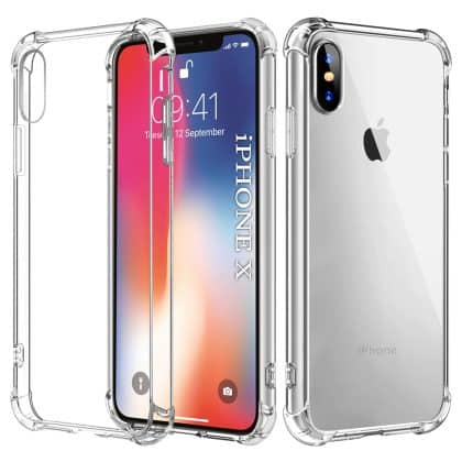 Techsuit Shockproof Clear Silicone - θήκη για Apple iPhone X / XS - Διάφανο