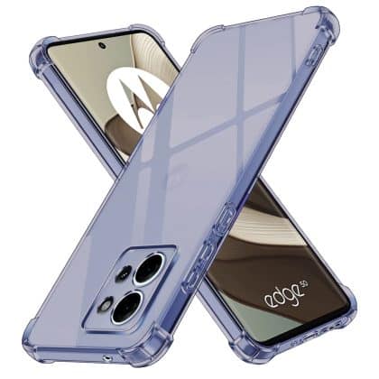 Techsuit Shockproof Clear Silicone - θήκη για Motorola Edge 50 - Μαύρο