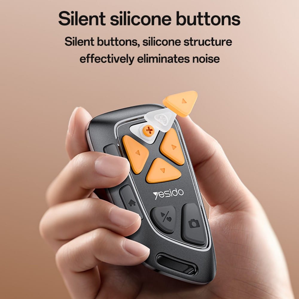 Yesido - Bluetooth Remote Control (sf25) - Swipe Videos/read Novels/take Photos Remotely, 200mah - Black - Image 5