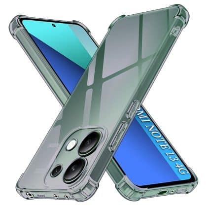 Techsuit Shockproof Clear Silicone - θήκη για Xiaomi Redmi Note 13 4G - Μαύρο