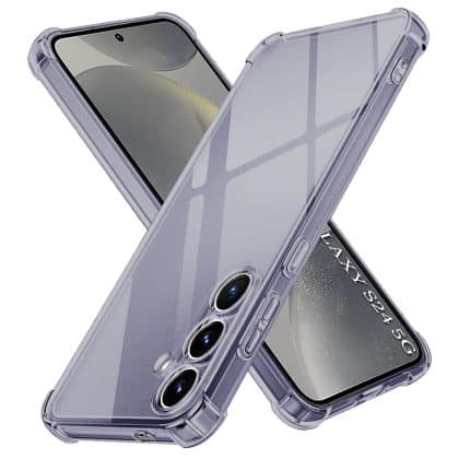 Techsuit Shockproof Clear Silicone - θήκη για Samsung Galaxy S24 - Μαύρο