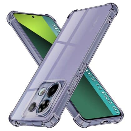 Techsuit Shockproof Clear Silicone - θήκη για Xiaomi Redmi Note 13 Pro / Poco X6 - Διάφανο