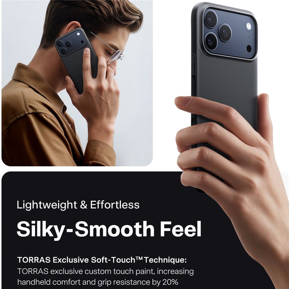 Torras SlimFit MagSafe Series - θήκη για Apple iPhone 17 Pro Max - Μαύρο - Image 2