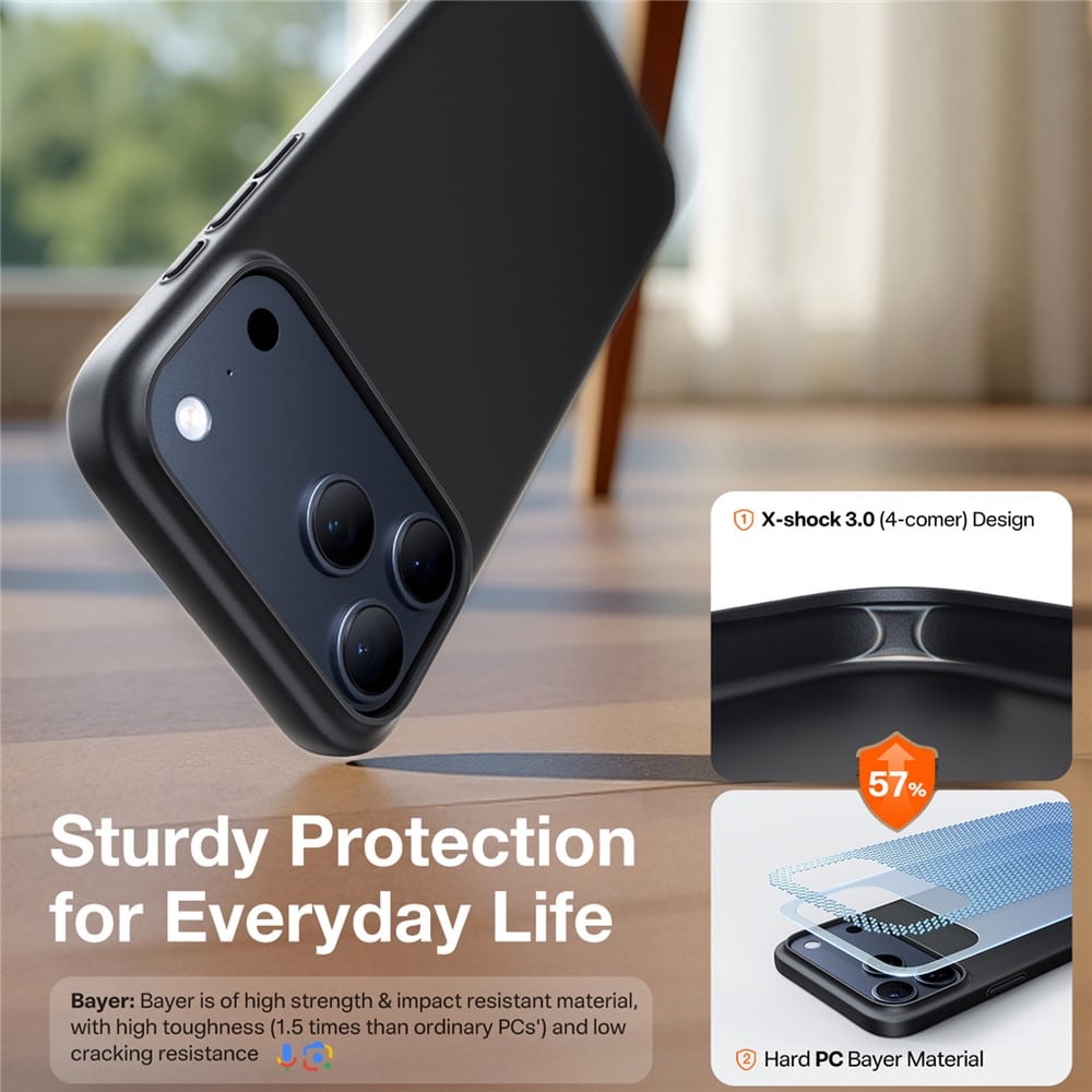 Torras SlimFit MagSafe Series - θήκη για Apple iPhone 17 Pro Max - Μαύρο - Image 4