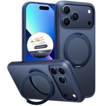 Torras Ostand Pro Series - θήκη για Apple iPhone 17 Pro Max - Μπλε