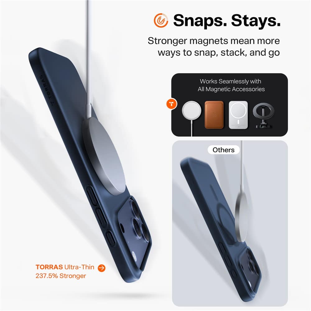 Torras - Slimfit Magsafe Σειρά - iPhone 17 Pro - Ναυτικό Μπλε - Image 4