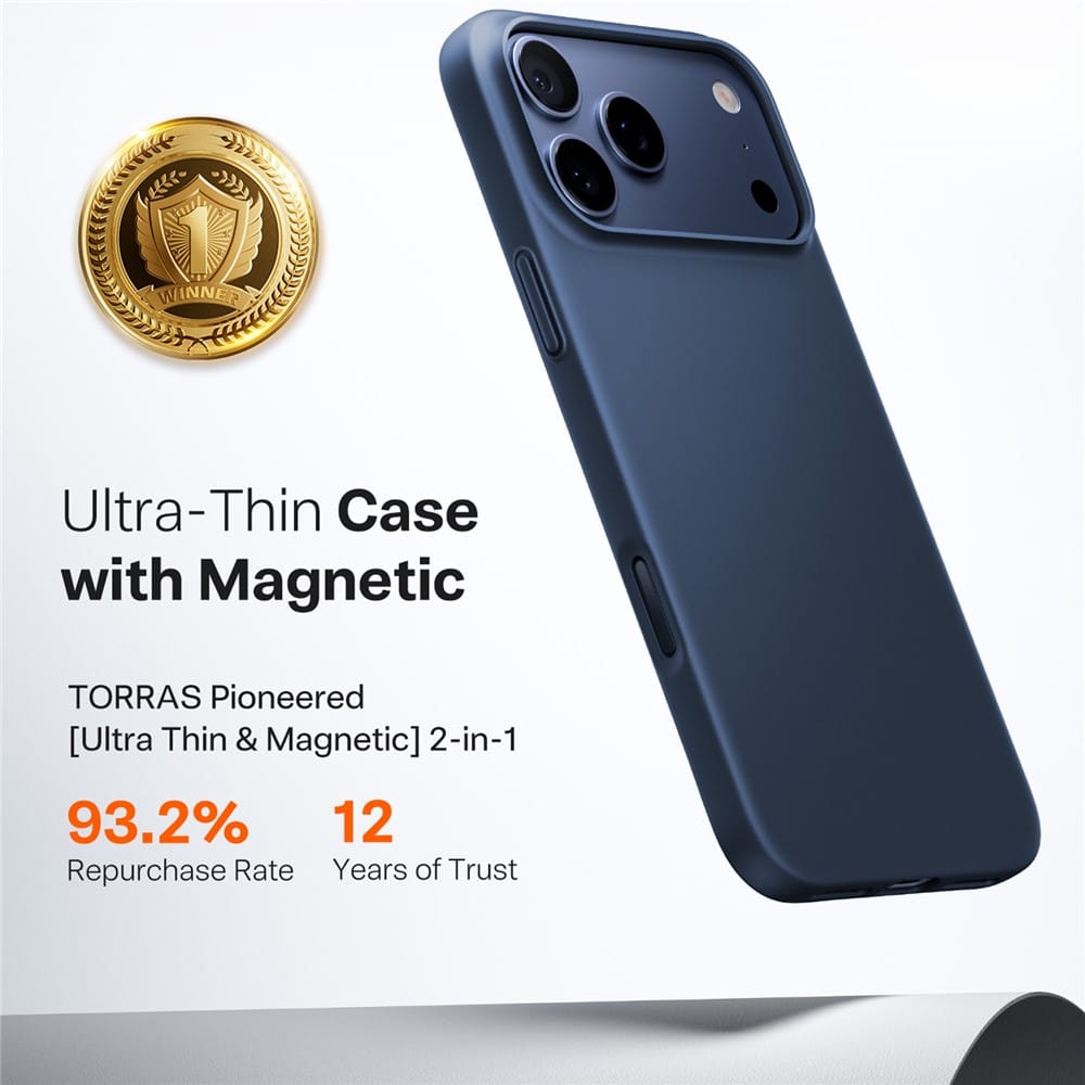 Torras - Slimfit Magsafe Σειρά - iPhone 17 Pro - Ναυτικό Μπλε - Image 6