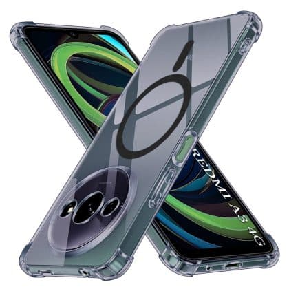 Techsuit Shockproof Clear Silicone MagSafe - θήκη για Xiaomi Redmi A3 / - Μαύρο