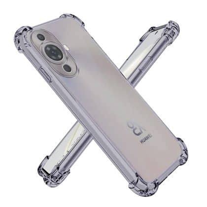 Techsuit Shockproof Clear Silicone - θήκη για Huawei nova 11 - Μαύρο
