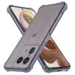 Techsuit Shockproof Clear Silicone - θήκη για Motorola Edge 50 Ultra - Μαύρο
