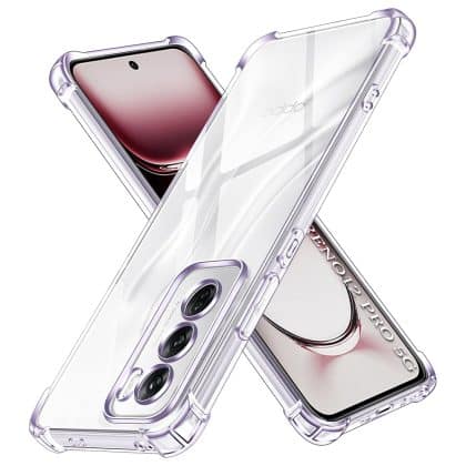 Techsuit Shockproof Clear Silicone - θήκη για Oppo Reno12 Pro - Διάφανο