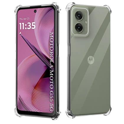Techsuit Shockproof Clear Silicone - θήκη για Motorola Moto G55 - Διάφανο