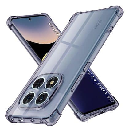 Techsuit Shockproof Clear Silicone - θήκη για Xiaomi Redmi Note 14 Pro 5G - Μαύρο