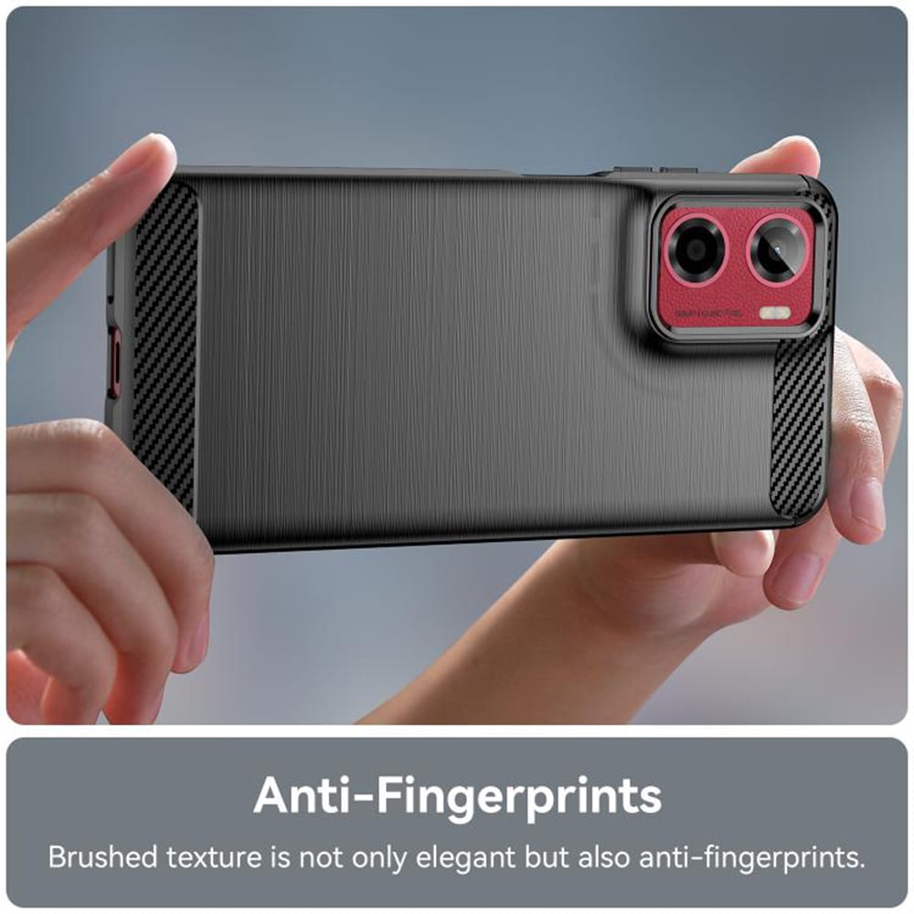 Techsuit Carbon Silicone - θήκη για Motorola Moto G05 - Μαύρο - Image 4