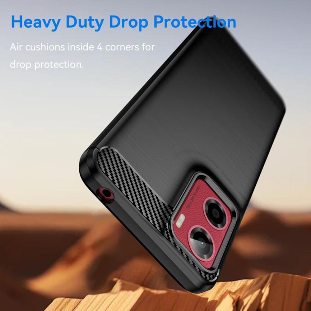 Techsuit Carbon Silicone - θήκη για Motorola Moto G05 - Μαύρο - Image 2